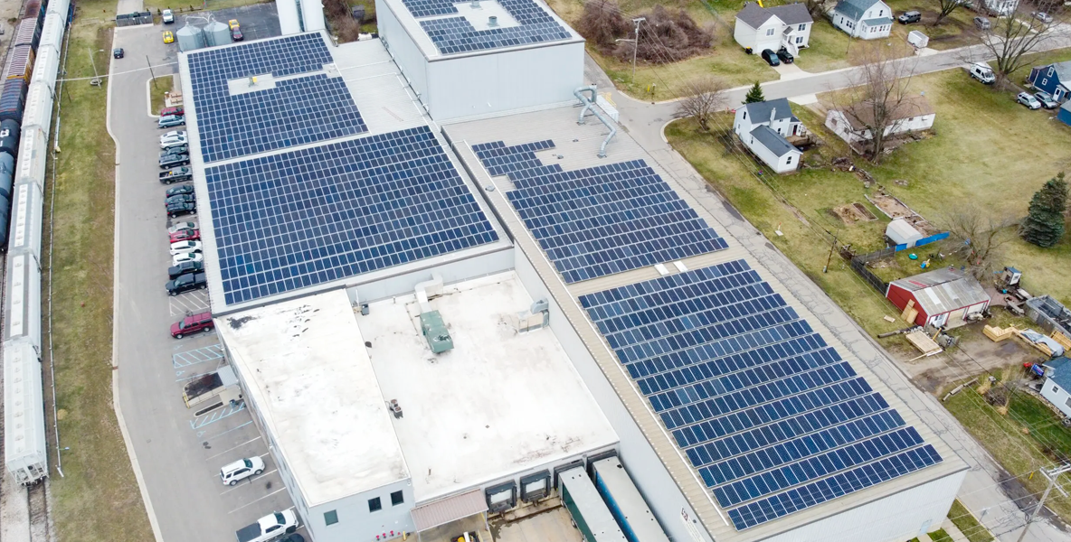 Packaging Personified Carol Stream Illinois 452 kW commercial solar manufacturing DuPage County ComEd rooftop